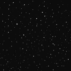 Black Space White Star Particles Background Vector Illustration