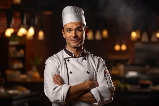 Handsome master chef ready. Generate Ai