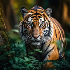 Obraz premium Tiger, Wildlife Photography, Generative AI