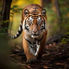Obraz premium Tiger, Wildlife Photography, Generative AI