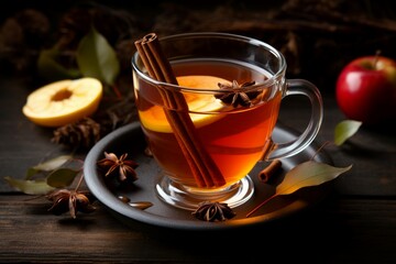 Homemade fruit tea fresh. Generate Ai