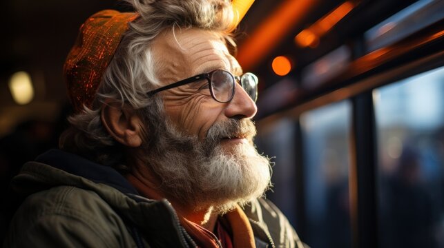 A happy and joyful man, radiating positive energy. Generative AI