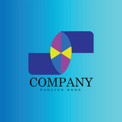 logo vector design for company with auspicious letter and color symbol