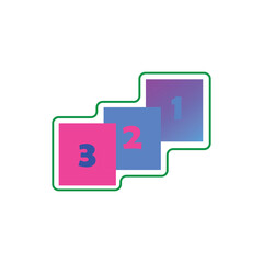 vector letters for introduction to children's motoric systems with various colors that small children like