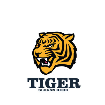Design mascot logo icon character tiger