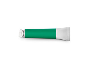 color tube on a white background
