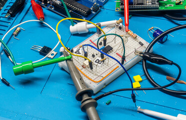 prototype test electronic circuit