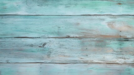 Obraz premium Generative AI : Icy Blue and Mint Green soft old wood surface as background