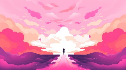 Psychic waves experimentation, psychedelia, and bold mental, emotional, cartoon style, journey into wellness with psychic waves, Generative AI illustration