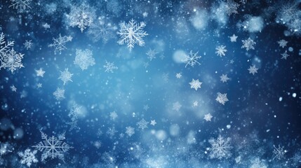 Fototapeta na wymiar A white and blue Christmas background with snowflakes, ideal illustration for Christmas. Generative AI