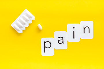 Rectal suppositories for pain relief. Medical treatment concept