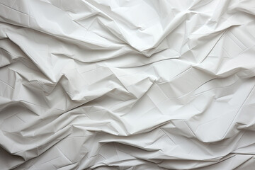 Crumpled Paper with Subtle Shadows. Generative AI