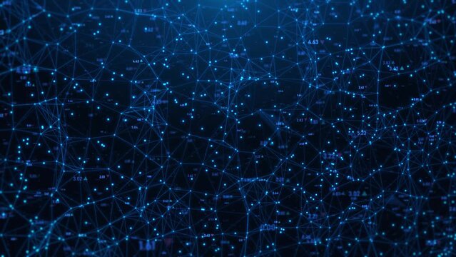 Animating Algorithms and Data Structures. Connected Dots and Lines with Numbers. - Powered by Adobe