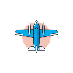 fighter plane logo icon illustration.