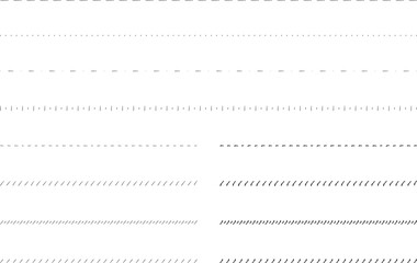 Fototapeta premium イラスト素材：ライン素材のあしらい 手書きのシンプルでかわいい罫線. simple hand draw borders