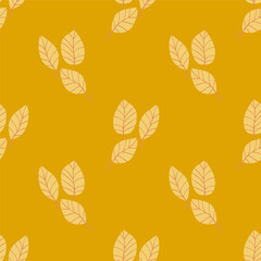 Autumn seamless pattern design. Repeat design with autumn thematics elements