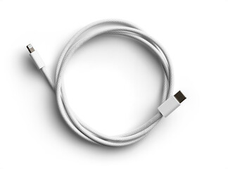 Braided USB-C Cable Rolled 1 © Custom Scene