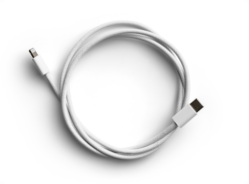 Braided USB-C Cable Rolled 1
