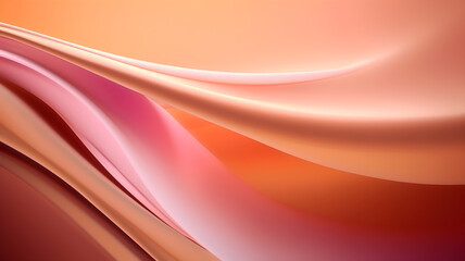 Abstract Background with waves. Wallpapers in the style of fine lines and delicate curves. Light magenta and light bronze Waves Background.