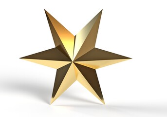 gold star on white background