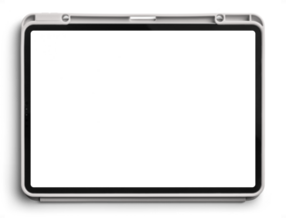 White Mockup Tablet 11inch with Case