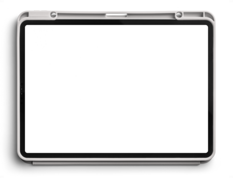 White Mockup Tablet 11inch with Case