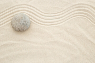Sandy texture with lanes for Zen garden meditation background