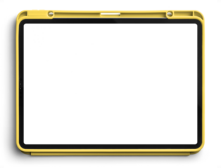 Yellow Mockup Tablet 11inch with Case