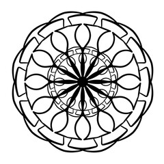 Fototapeta premium Abstract doodle ornament. Vector design element.