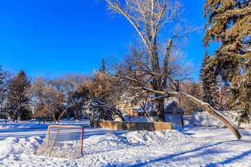 Idylwyld Park in the city of Saskatoon, Canada