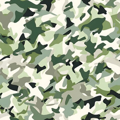 Seamless camouflage pattern perfect for military, hunting of fashion applications © lindybug