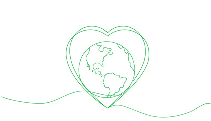 World Environment Day line art style vector illustration eps 10