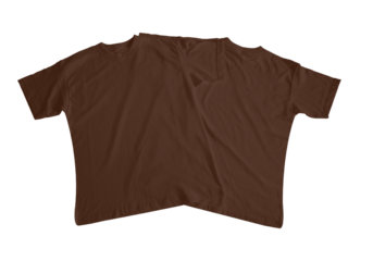 Men's T-Shirt Original Look Front And Back Side Dark Chocolate