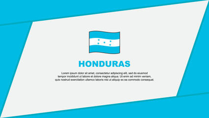 Honduras Flag Abstract Background Design Template. Honduras Independence Day Banner Cartoon Vector Illustration. Honduras Banner