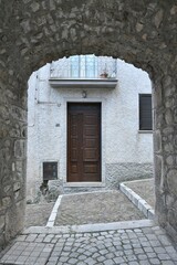 Obraz premium The Campanian village of San Lupo, Italy.
