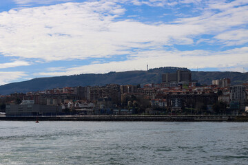 Industrial environment in the outskirts of Bilbao