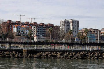 Riverside in the metropolitan area of Bilbao