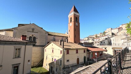 Fototapeta na wymiar The Abruzzo village of Rivisondoli, Italy.