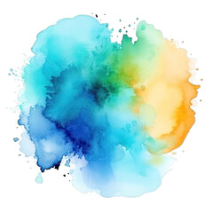 watercolor splash texture rainbow colours clip art AI art Midjourney