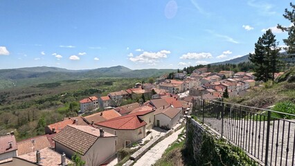 The Molise village of Pescopennataro, Italy.