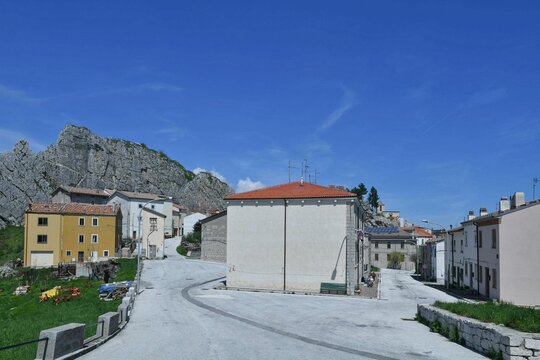 The Molise village of Pescopennataro, Italy.