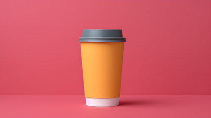 Colorful takeaway coffee cups