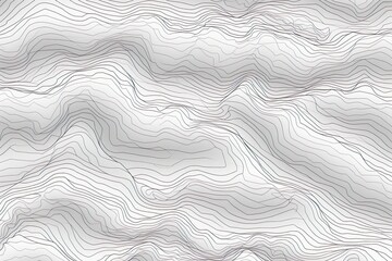 Obraz premium The black on white contours vector topography