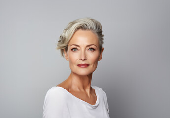 Fototapeta premium a beautiful and confident woman in her 50s