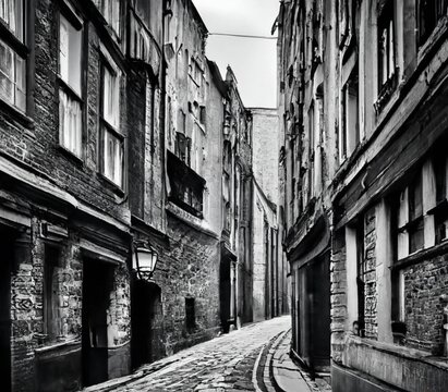 Fototapeta narrow street