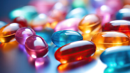 Wide variety of  tablets, pills and capsules.