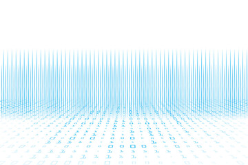 coding security and futuristic protection technology abstract. binary code on digital lines background.