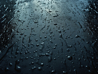 "Torrential Downpour" Description: This captivating shot features raindrops cascading in heavy sheets, forming mesmerizing patterns on the ground.