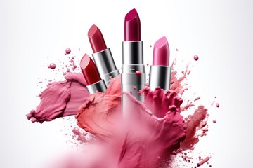 Dazzling Lipstick Color Palette: Vivid Splashes of Color. Elevate Your Look.