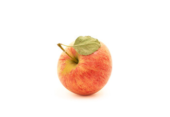 Red apple on a white background